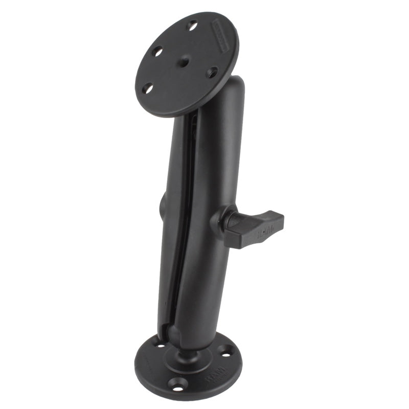 RAM Drill Down Long Mount with Two Large Round 1.5" Ball Bases