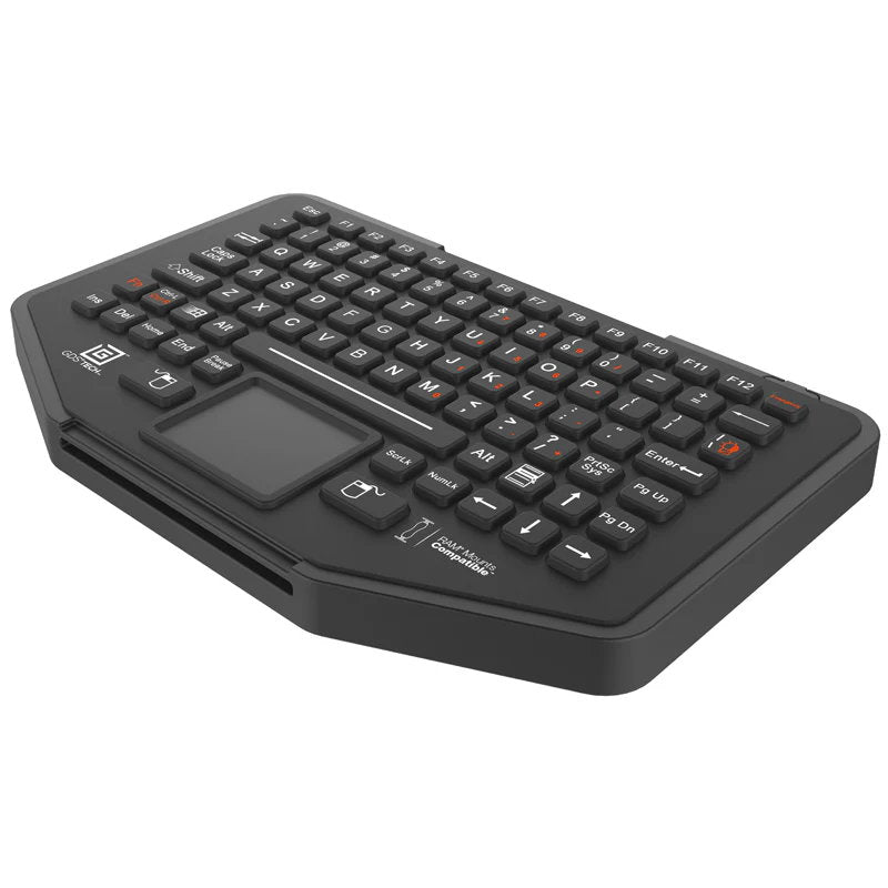 Rugged USB Keyboard with Track Pad for Vehicle Workstations | RAM Mounts