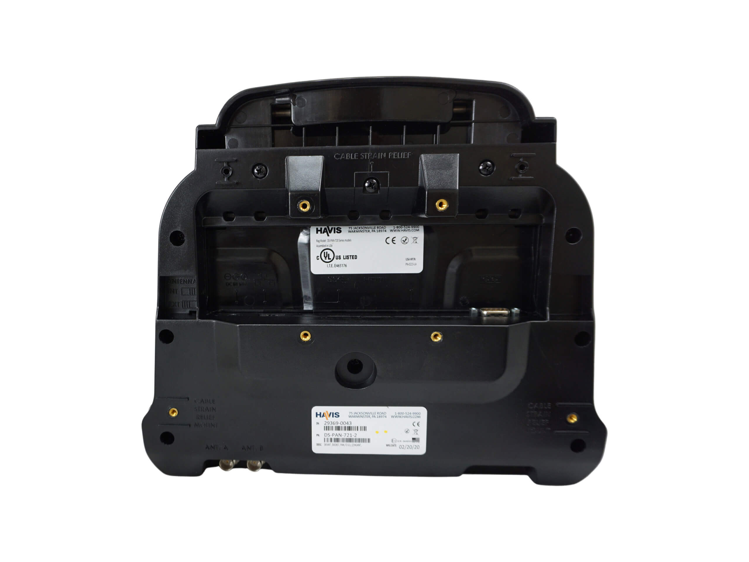 Havis Docking Station For TOUGHBOOK G2 & G1 Tablet With Standard Port Replication & Dual Pass-Through Antenna Connections & LIND Power Supply