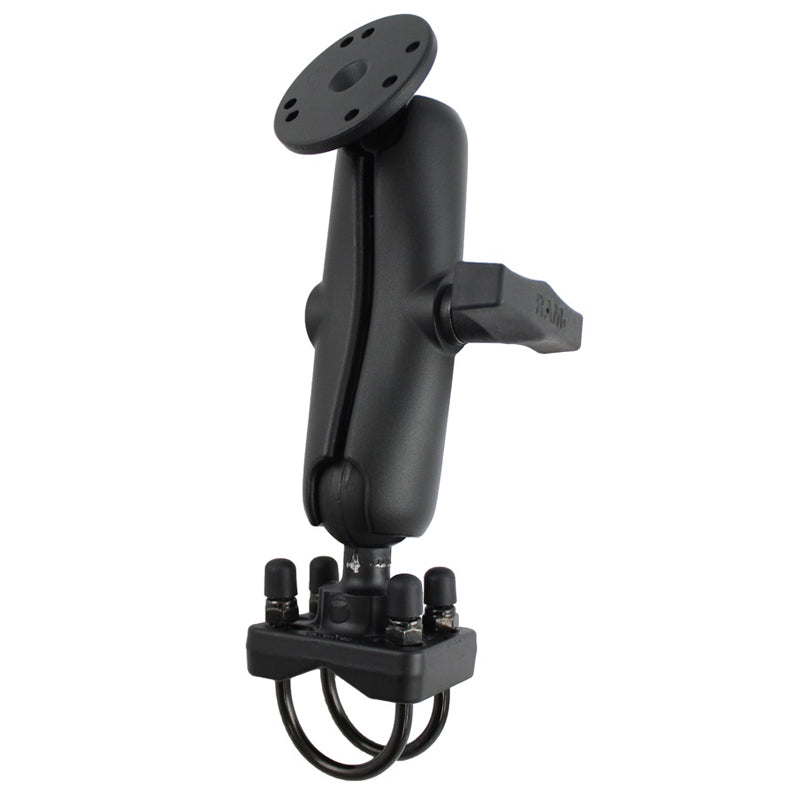 RAM Double U-Bolt 1.5" Ball Mount with AMPS Base for Larger Rails