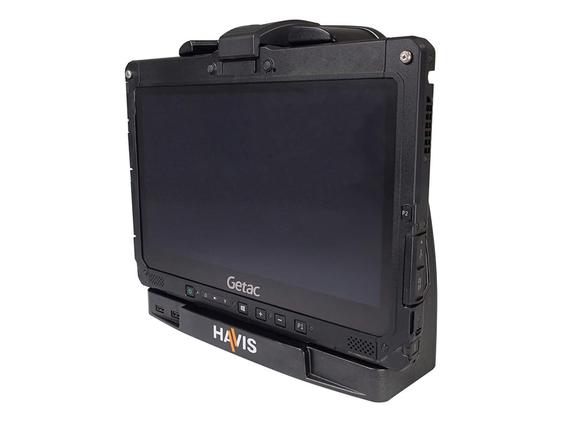 Havis Cradle Package for Getac K120 Rugged Tablet, Includes External Power Supply & Power Supply Mounting Bracket