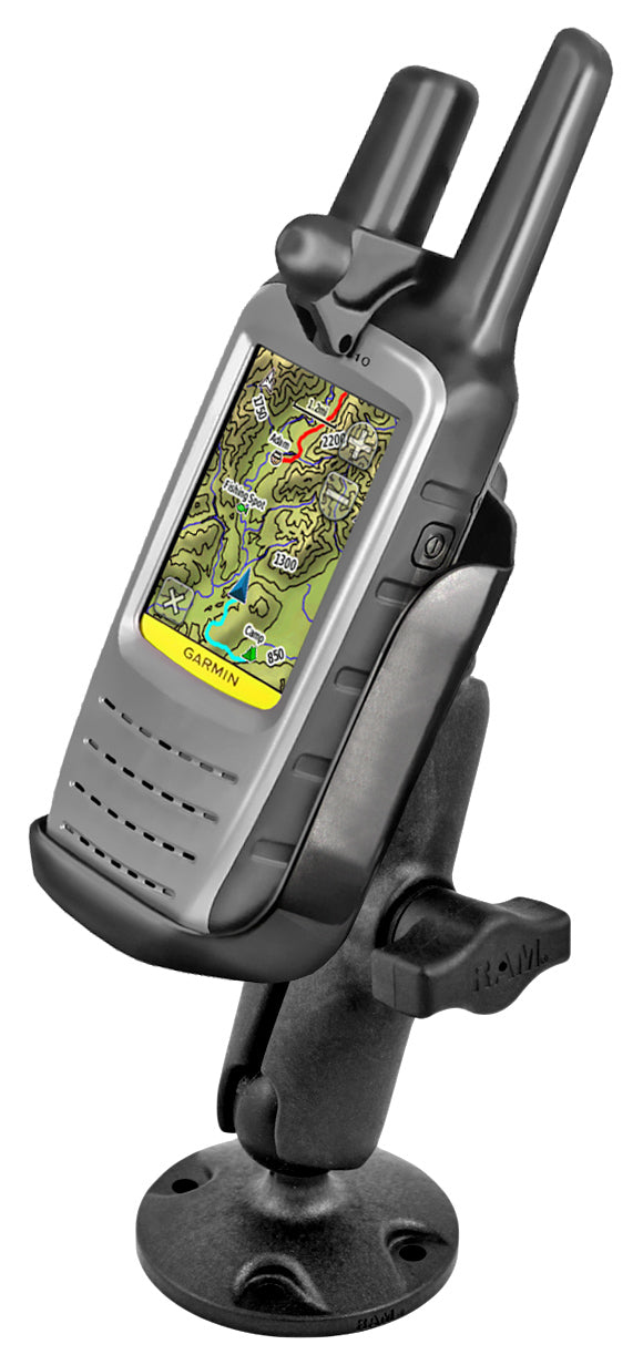 RAM Drill Down 1" Ball Composite Mount for Garmin Rino 610, 650 & 655t