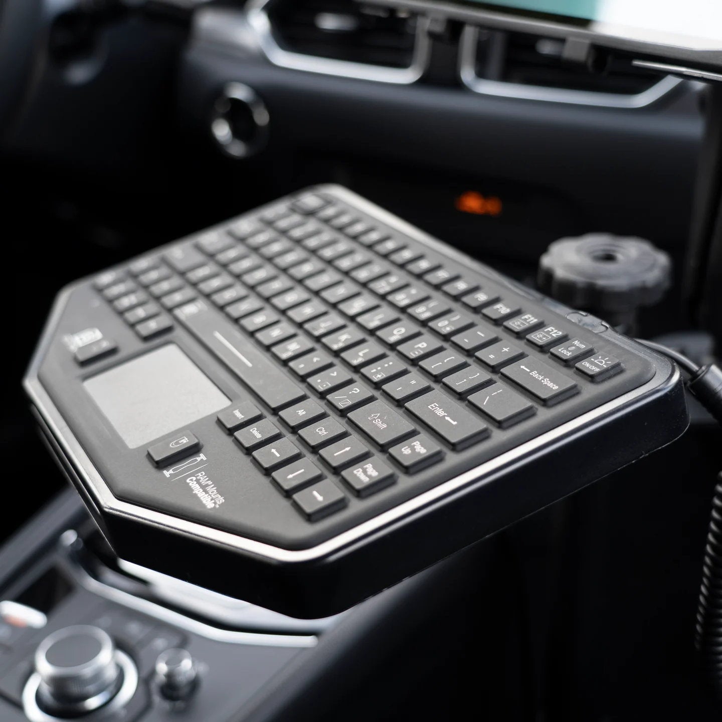 Rugged USB Keyboard with Track Pad for Vehicle Workstations | RAM Mounts