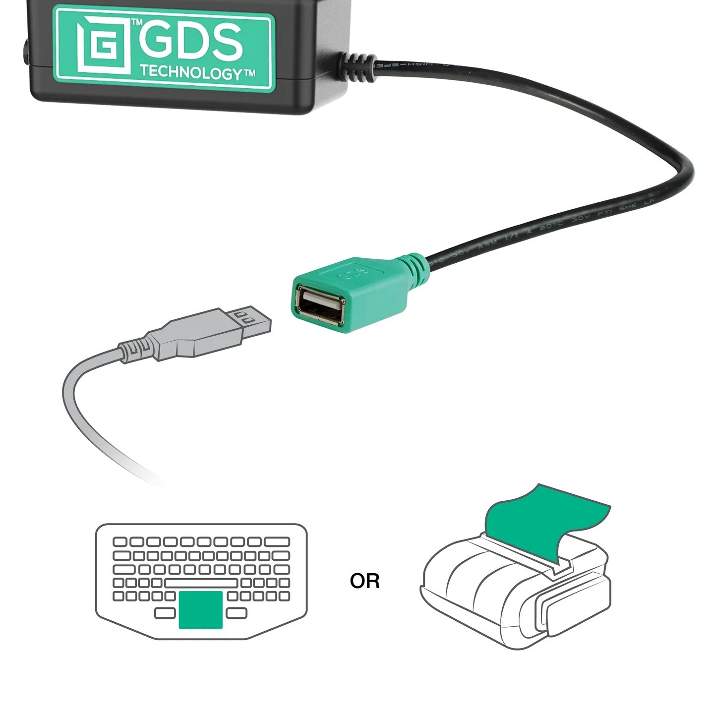 RAM GDS Tough-Dock + Single USB-A for Samsung Tab A9 & A7 Lite 8.7"