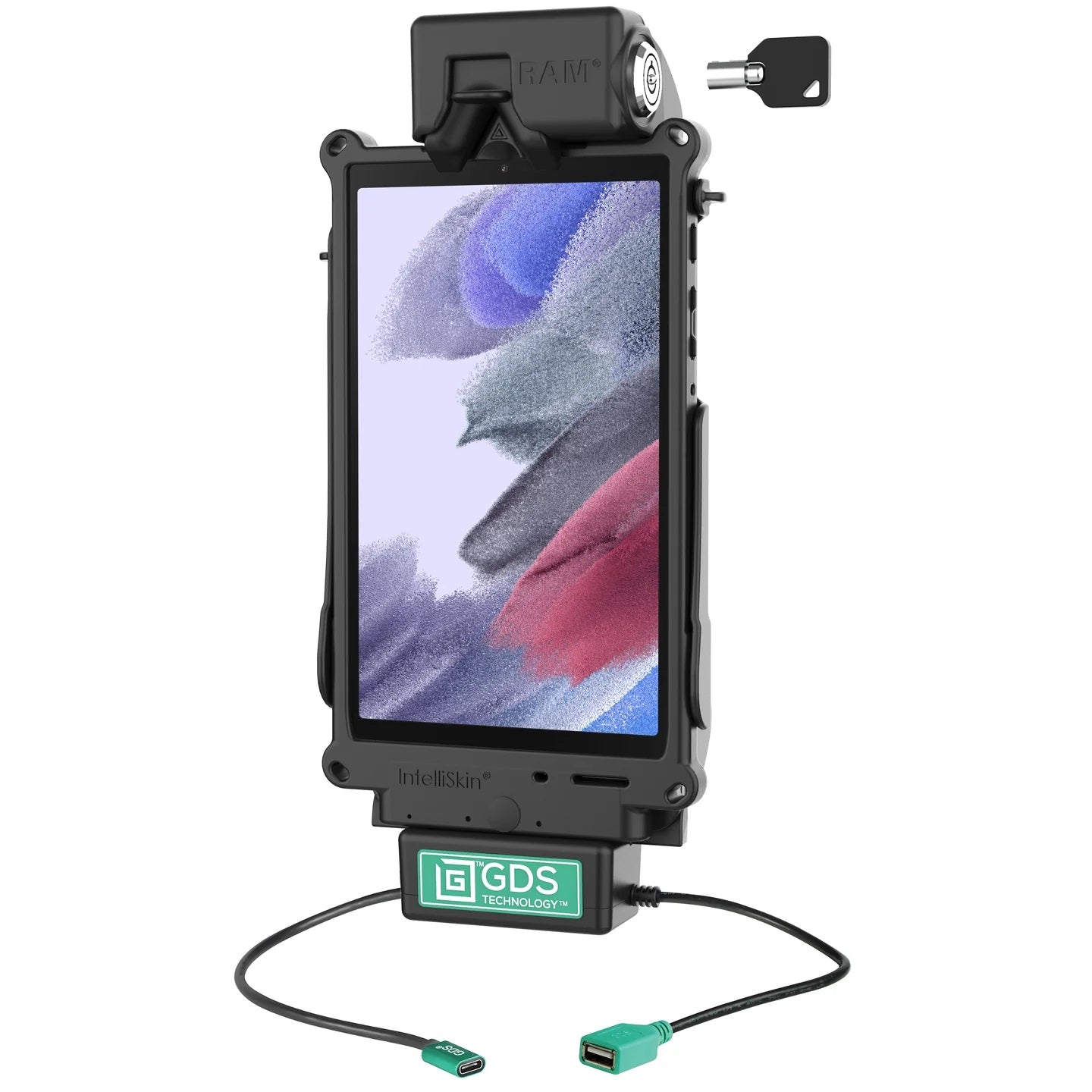 RAM GDS Tough-Dock + Dual USB-A for Samsung Tab A9 & A7 Lite - Thumbnail 4