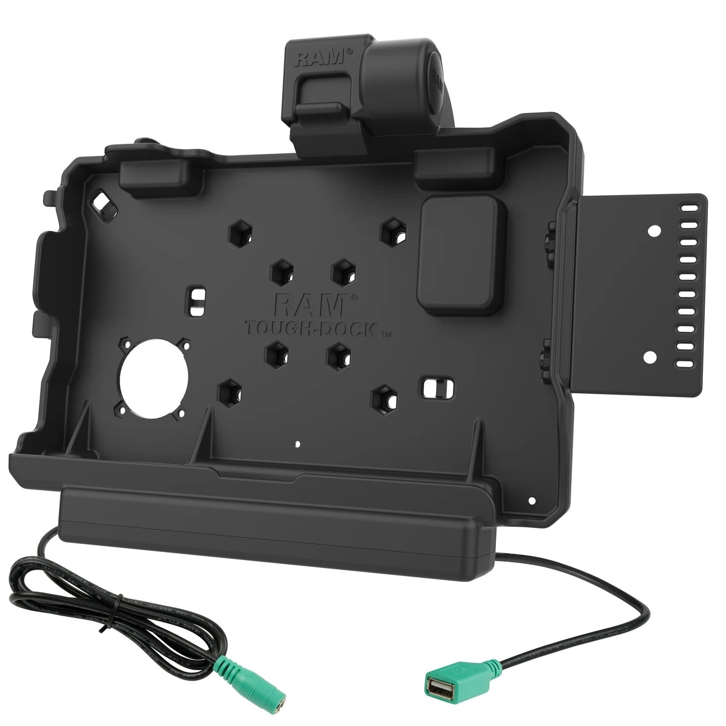 RAM Power + Data Docking Station for Getac ZX80 Rugged Tablet – Secure Mount with Charging & USB Connectivity