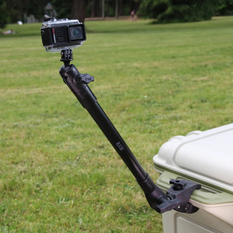 RAM® Tough-Pole™ 22" Action Camera Mount with Medium Tough-Claw™ Clamp | RAP-404-PP12-GOP1