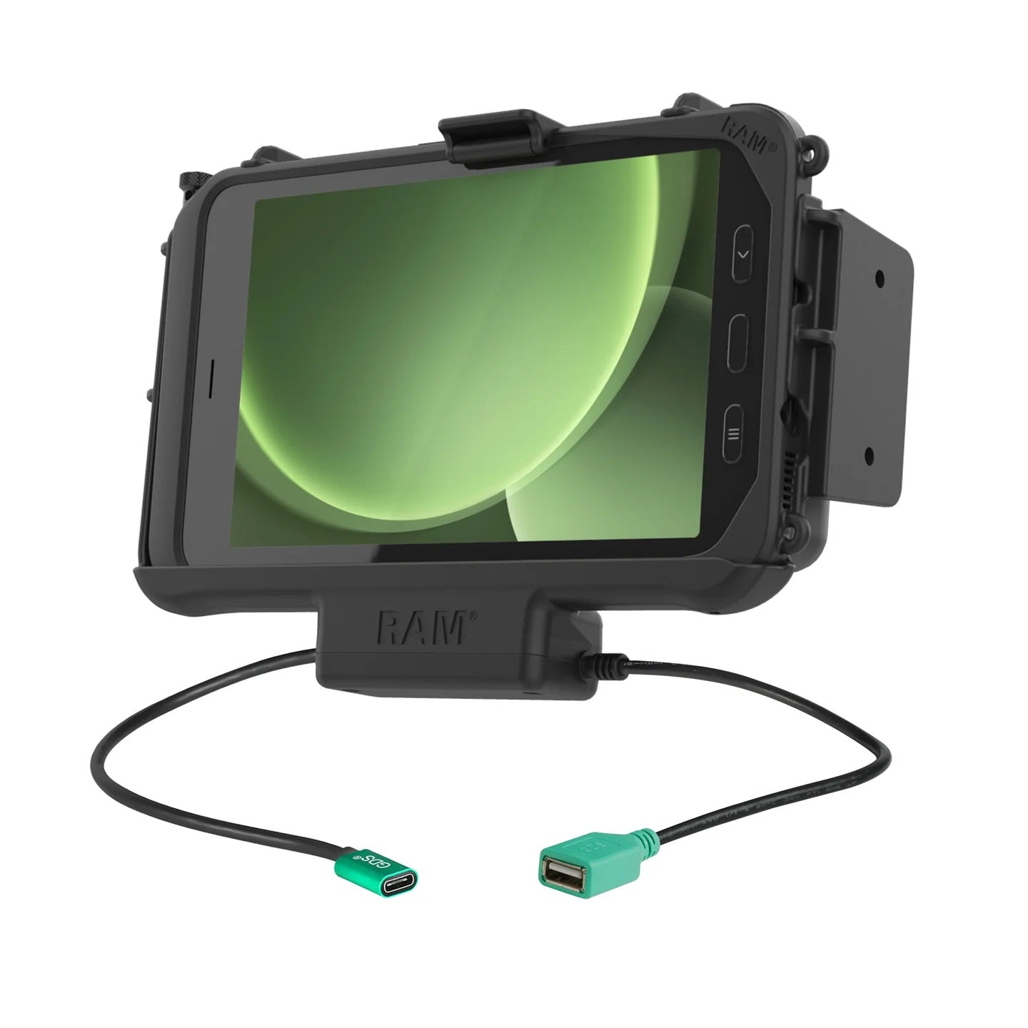 RAM EZ-Roll'r Modular Power + Single USB Dock Samsung Tab Active5 & 3