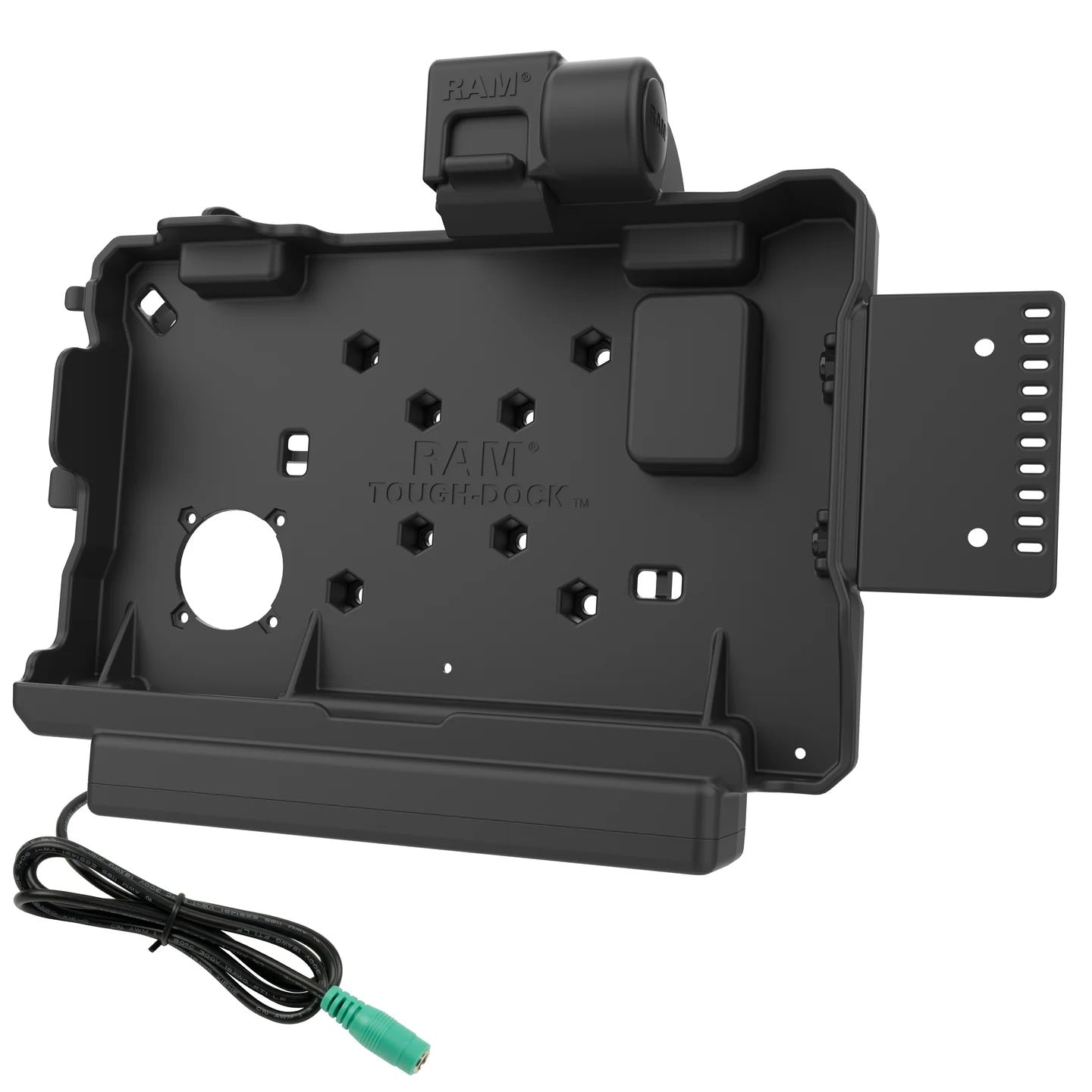 RAM Form-Fit Powered Dock with Charging Connector for Getac ZX80 Rugged Tablet