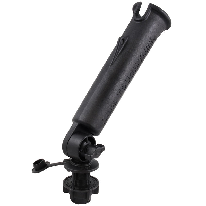 RAM Tough-Tube Rod Holder with Round Flush Base