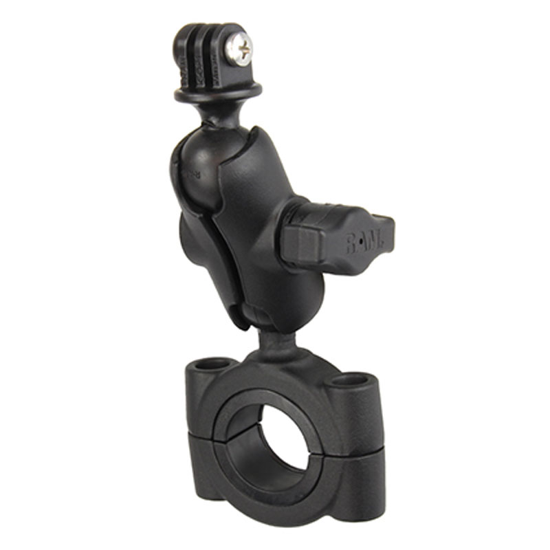 RAM Torque Short Mount for 1 1/8" - 1 1/2" Rails with Action Camera Adapter
