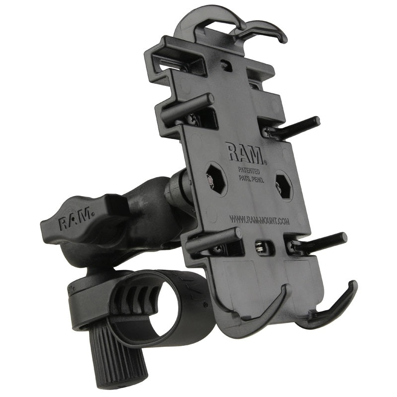 RAM Tough-Strap Handlebar Mount with Quick-Grip Phone Holder