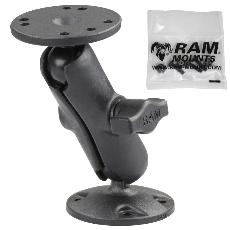 RAM Composite Drill Down Mount with Hardware for Garmin Striker, ECHOMAP, Echo