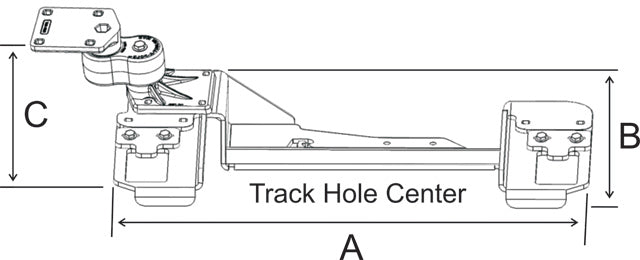 RAM No-Drill Custom Base for 2006 - 2016 Chevrolet Impala Police Vehicle