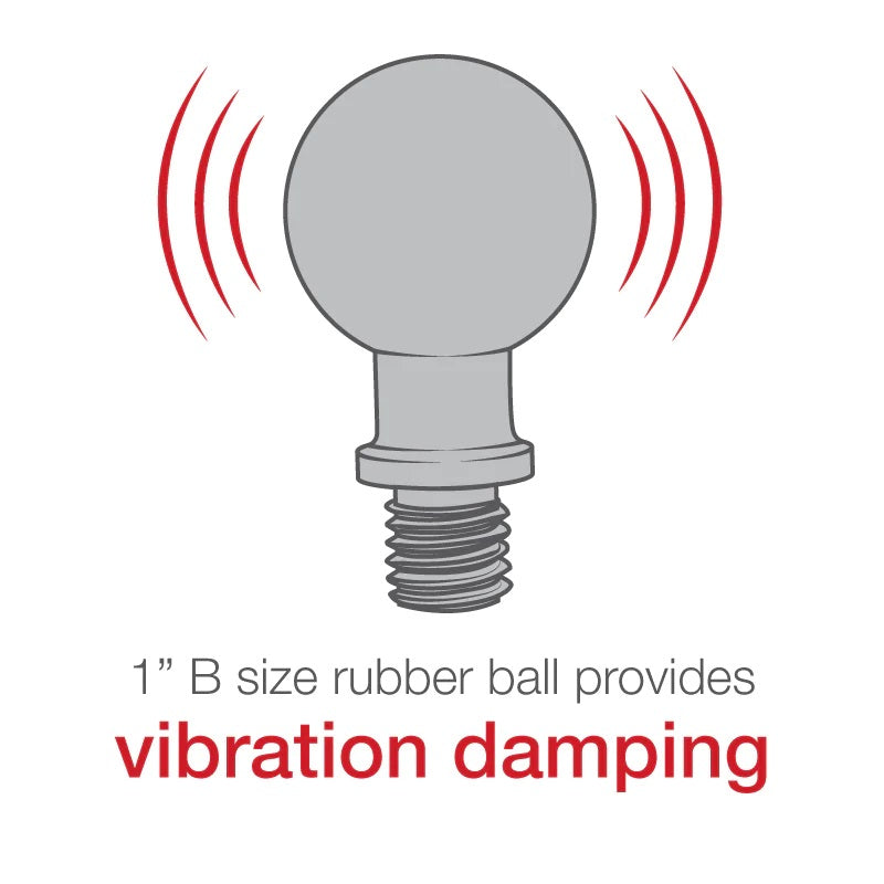 RAM Ball Adapter with 3/8"-16 Threaded Post | RAM-B-236-SEC1U