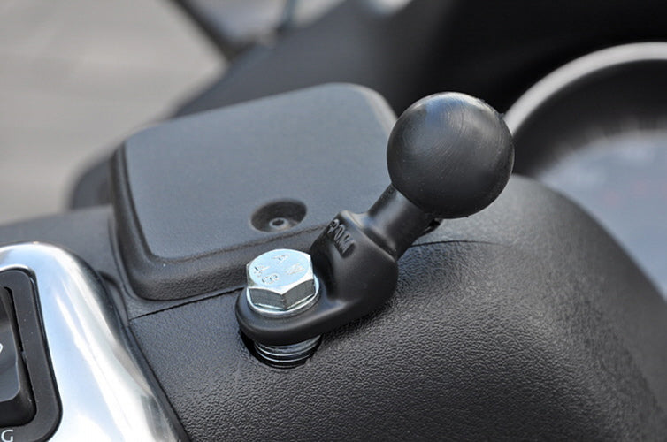 RAM X-Grip Motorcycle Phone Mount with 9mm Angled Bolt Adapter – Short Arm