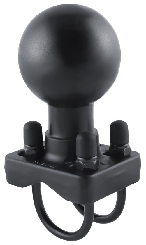 RAM Dual U-Bolt Base with 2.25" Ball for 1" - 1.25" Diameter Rails / Posts
