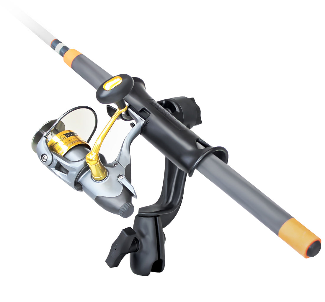 RAM® Tube Jr.™ Fishing Rod Holder with Revolution Arm and C Size 1.5" Ball Socket | RAP-390-RB-NBU