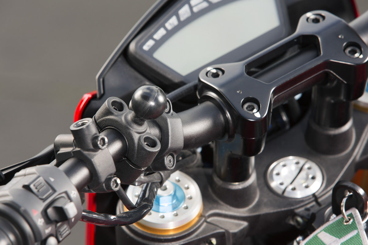 RAM Torque Base with 1" Ball for 3/4" - 1" Diameter Handlebar / Rail