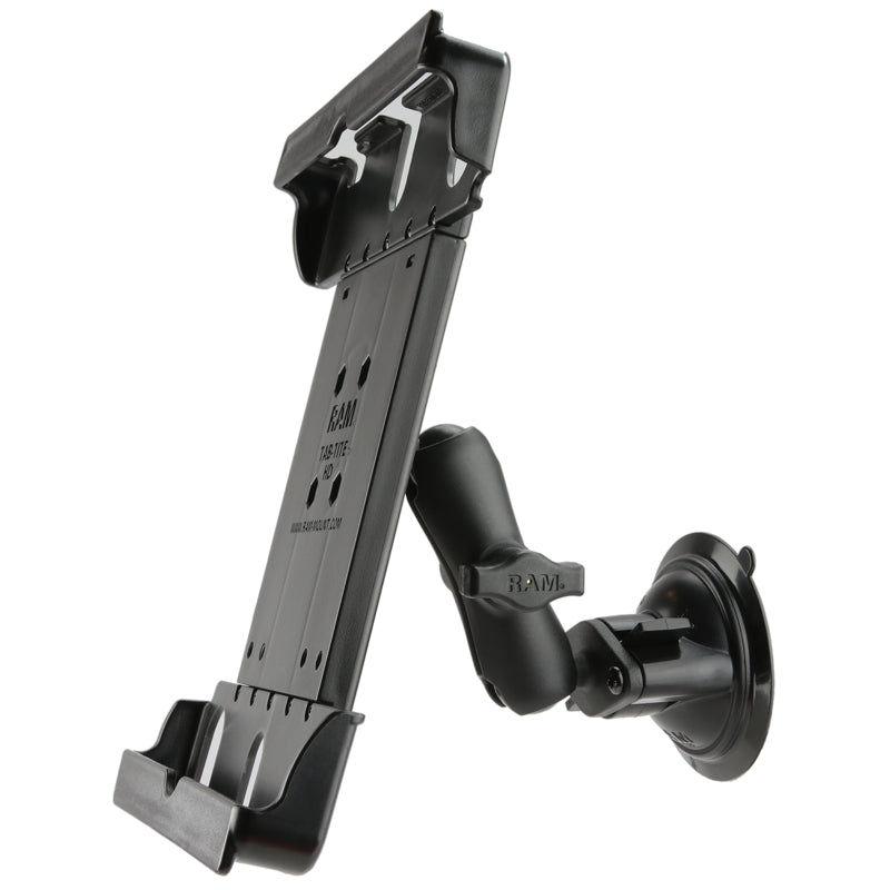 RAM Suction Cup Mount with Tab-Tite Holder for 9" - 10.5" Tablet with Case