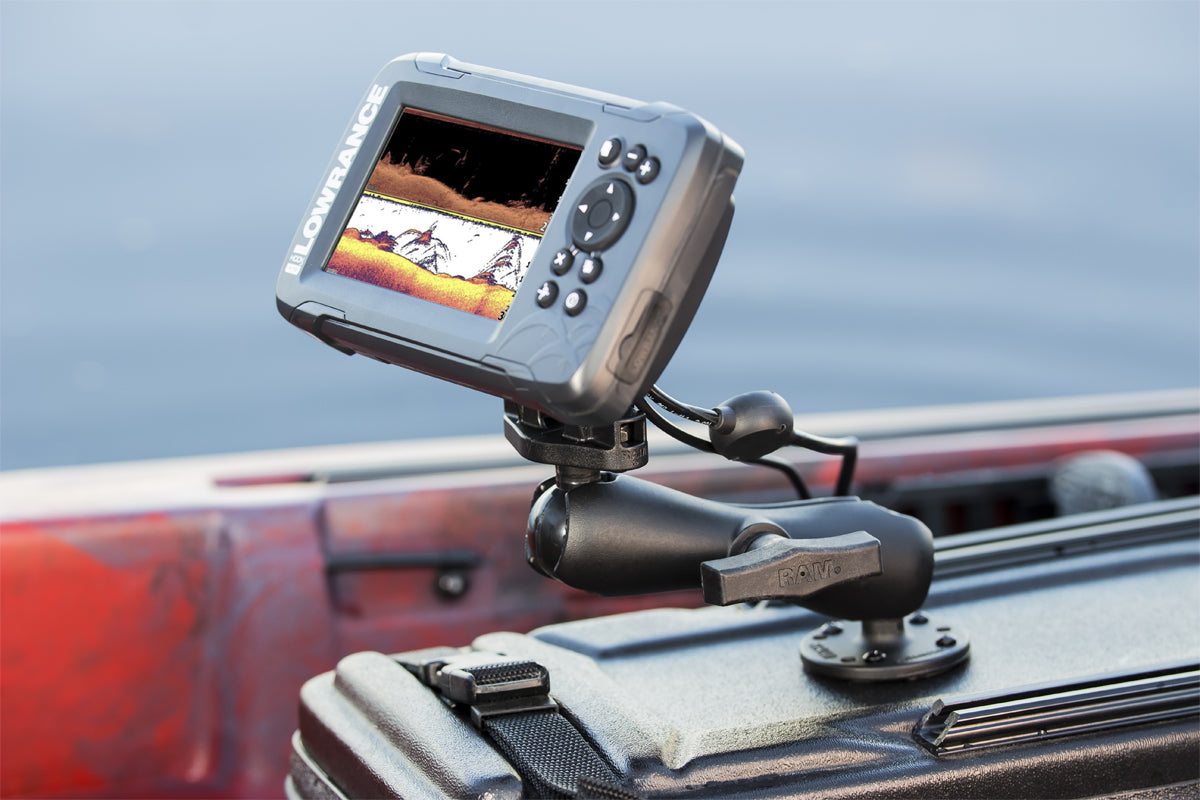 RAM Drill Down Heavy Duty 1.5" Ball Mount for Lowrance Hook 2 and Reveal