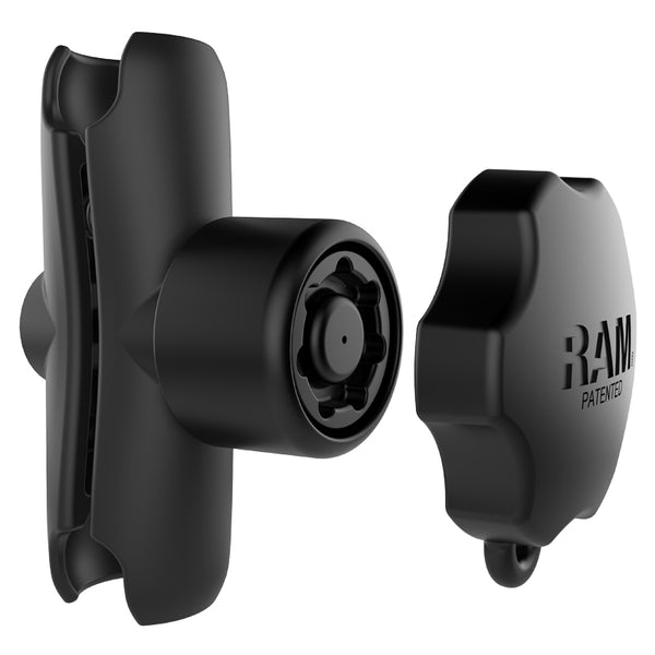 RAM Double Socket Standard Arm for 1" Ball with Pin-Lock Security Knob and Key