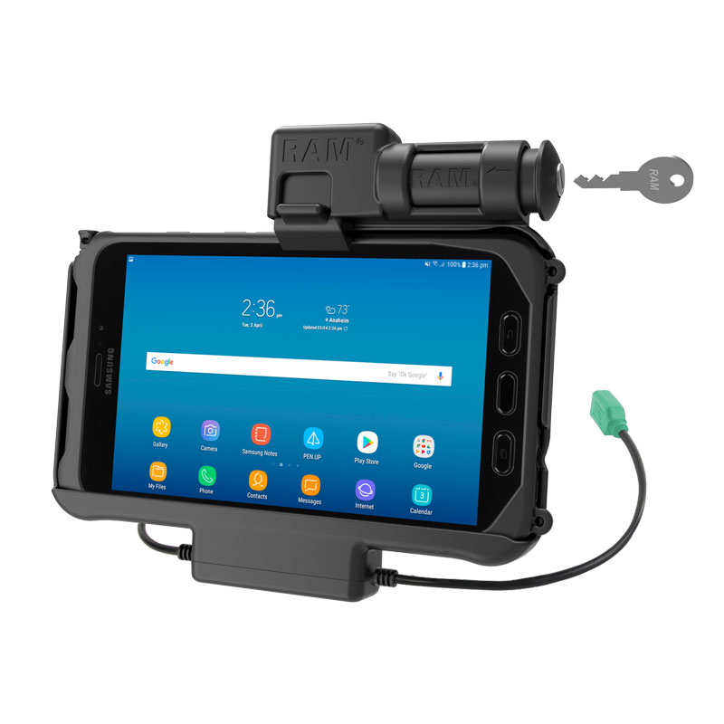 RAM Key Locking Power + Data Dock for Samsung Tab Active3 & Tab Active2