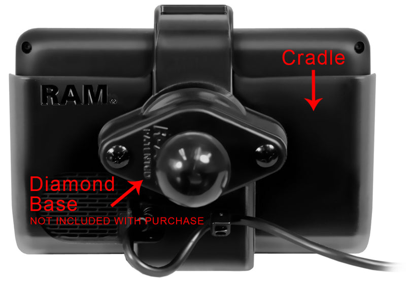 RAM Custom Cradle for Garmin dezl 560LMT & 560LT GPS