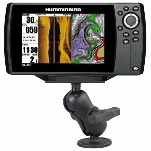 RAM Drill Down 1.5" Ball Short Mount for Humminbird Helix 7