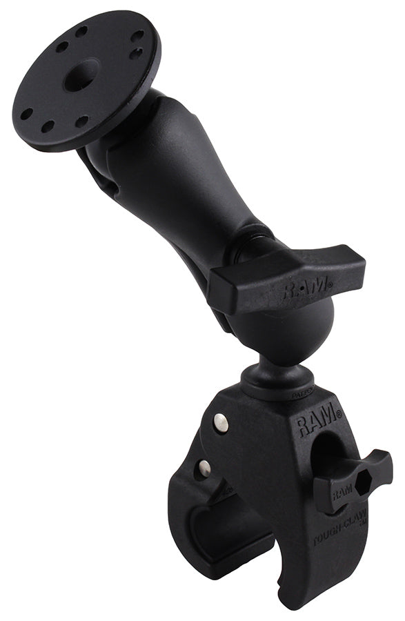 RAM Medium Tough-Claw Clamp Mount with Standard Arm and Round AMPS Plate