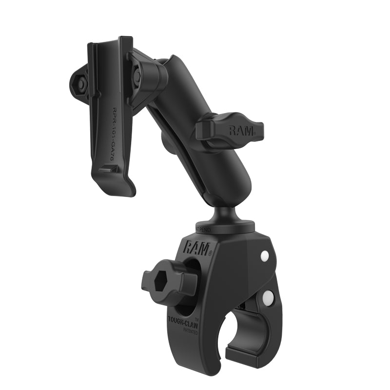 RAM Tough-Claw Small Clamp Mount with Garmin Spine Clip Holder