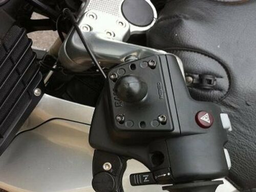 RAM Centered Motorcycle Reservoir Cover Base with 1" Ball