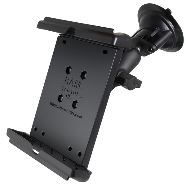 RAM Twist-Lock Suction Cup Mount with Tab-Tite Holder for Small Tablets
