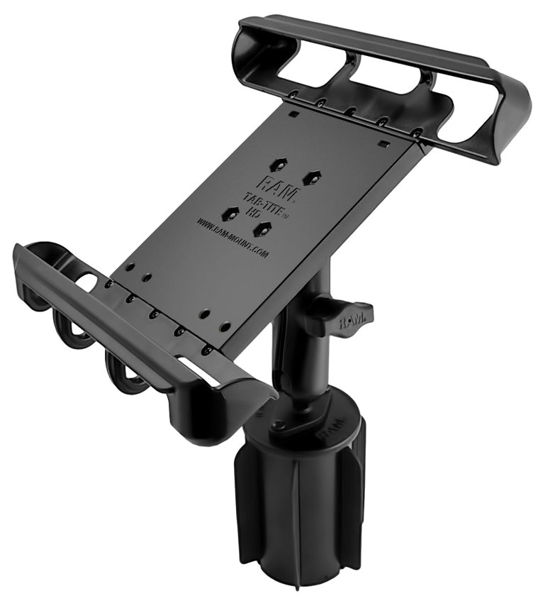 RAM-A-CAN Cup Holder Mount with Tab-Tite Holder for iPad Pro 9.7 and Others