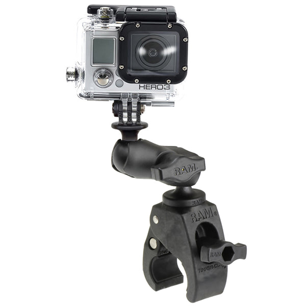RAM Small Tough-Claw Composite Short Mount with Universal Action Cam Adapter