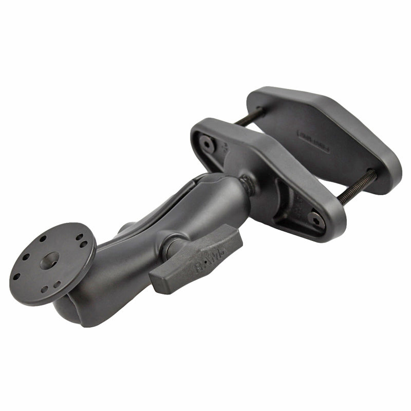 RAM Square Post Mount with Round AMPS Base For Posts up to 4" Wide
