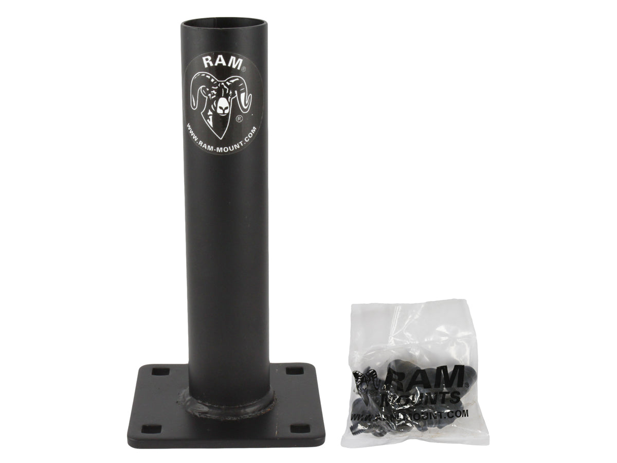 RAM 7" Tall Lower Tele-Pole tube with 3.5" x 3.5" Square Base  RAM-VP-TBF7U