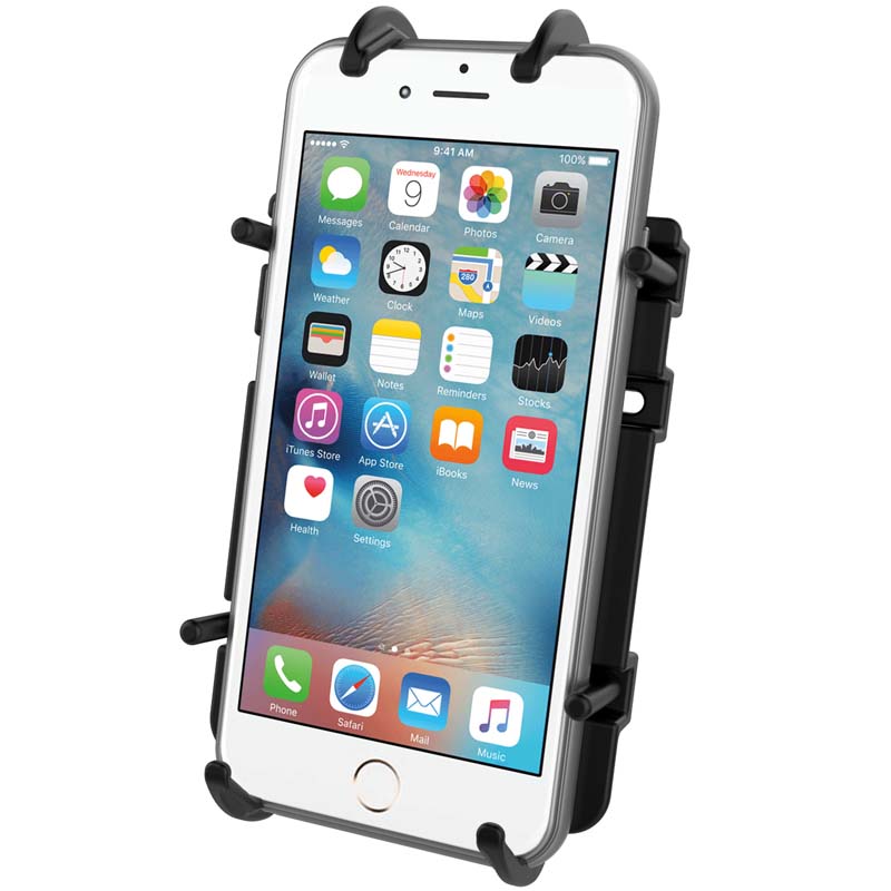 RAM Drill Down 1" Ball Mount with Quick-Grip Holder for Phone / GPS
