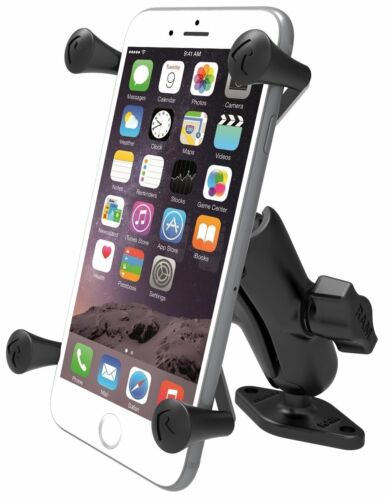 RAM drill down diamond base mount with X-Grip large phone holder