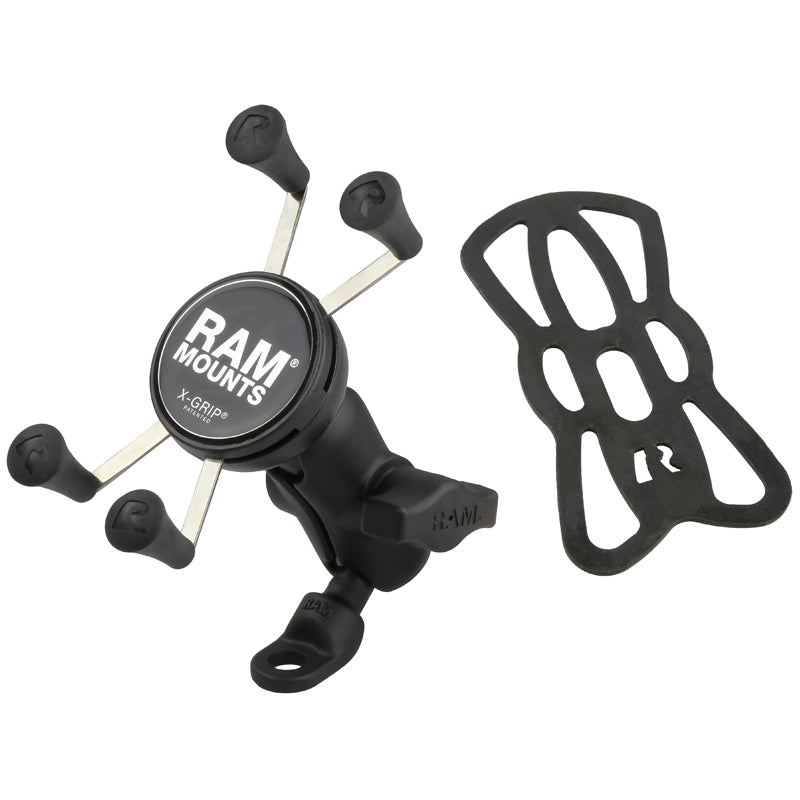 RAM 9mm Angled Bolt Head Mount wit X-Grip Phone Cradle