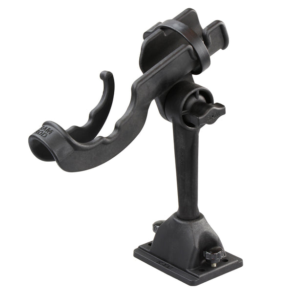 RAM ROD Fishing Rod Holder with 6" Spline Post and Deck / Track Base