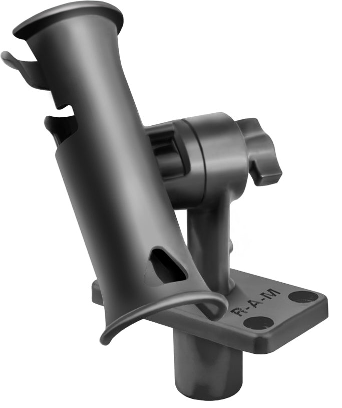 RAM Tube Jr. Fishing Rod Holder with 4" Spline Post and Flush Base
