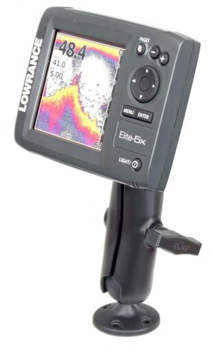 RAM Drill Down 1.5" Ball Composite Mount for Lowrance Elite-5, Mark-5 + More