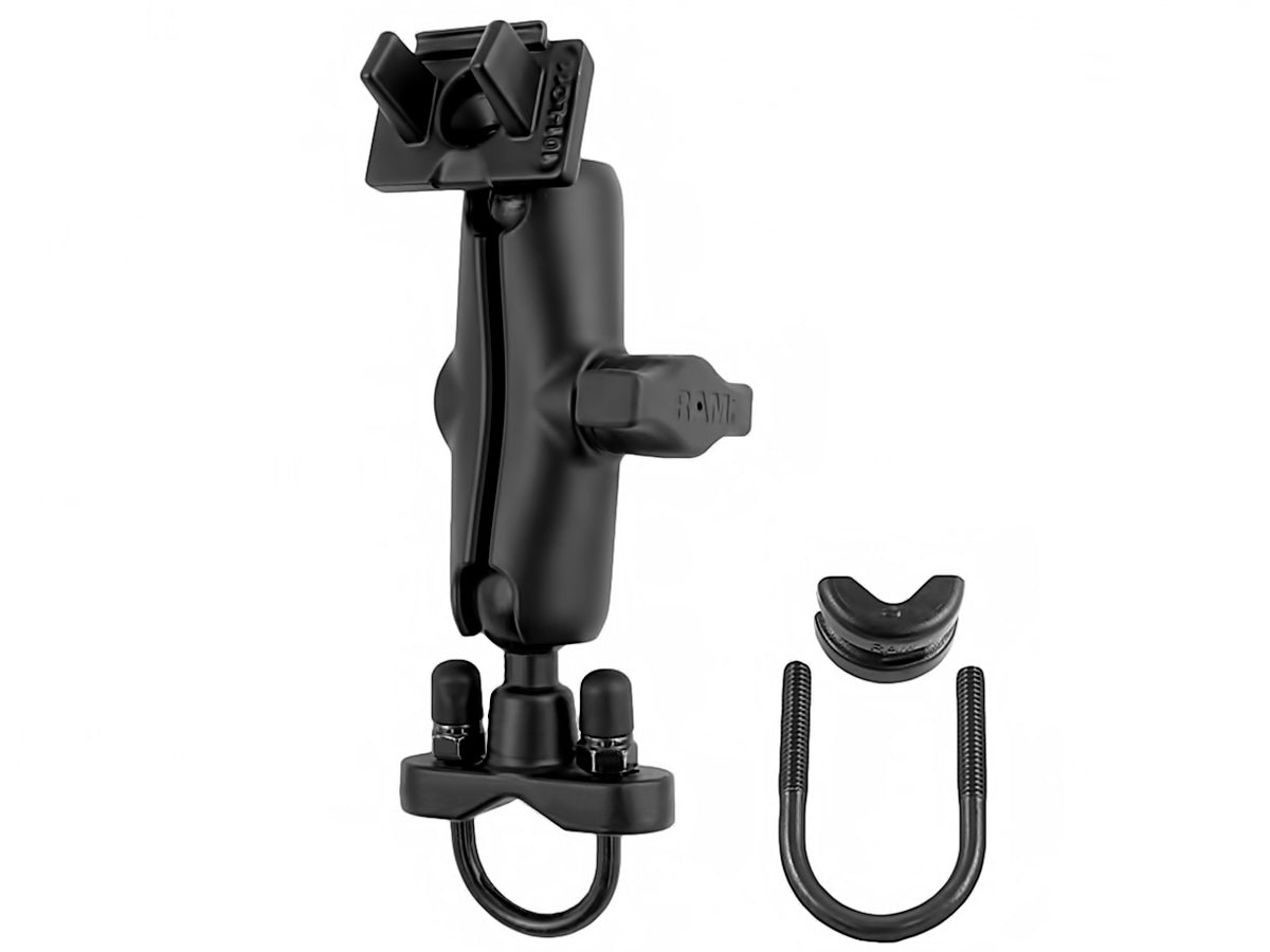 RAM 1" Ball U-Bolt Rail Mount with Adapter for Lowrance Elite 4 & Mark 4 Fishfinders