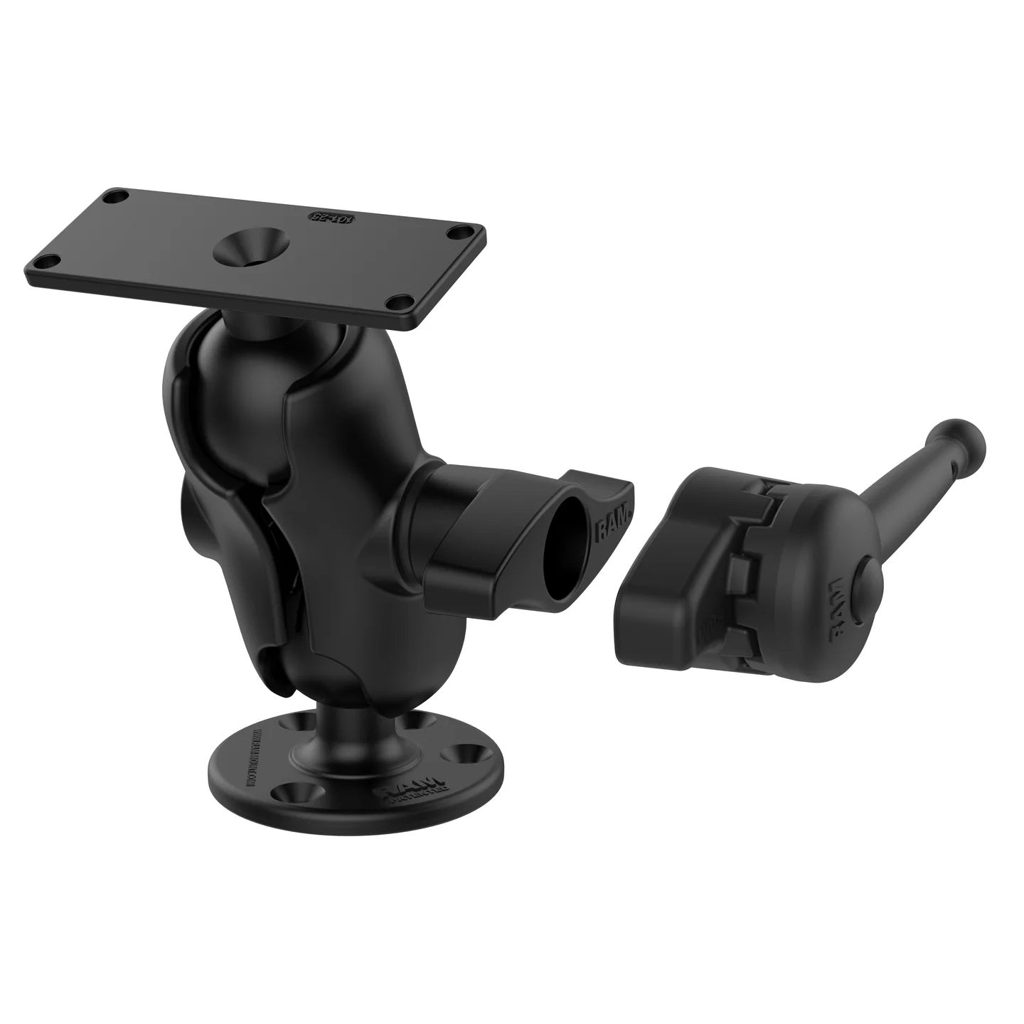 RAM Drill-Down Ball Mount with Wrench for Humminbird Helix 8-15, Solix & Apex