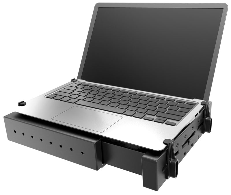 RAM Double U-Bolt Rail Mount with Tough-Tray Laptop Holder