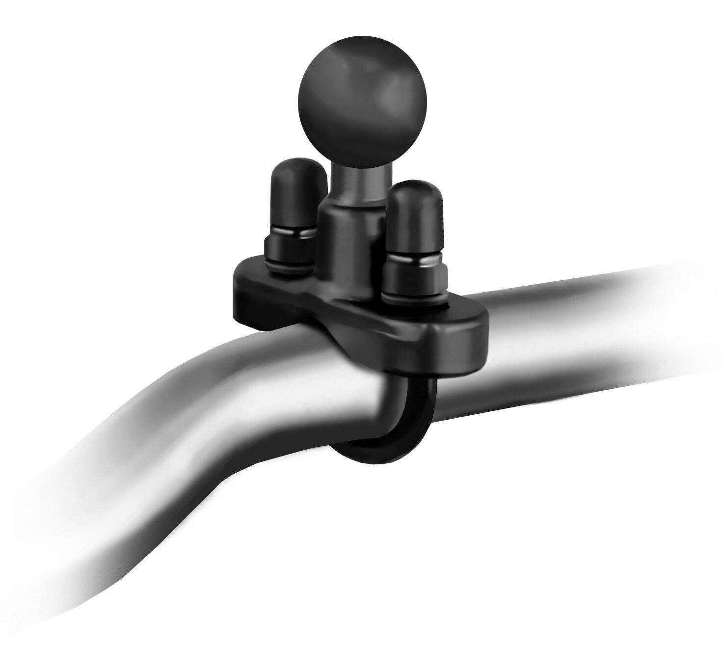 RAM U-Bolt Base with 1" Ball for 0.5" to 1.25"  Diameter Handlerbar / Rail