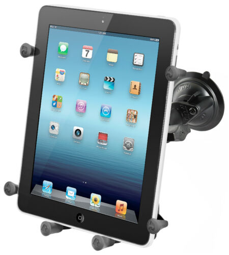 RAM Twist-Lock Suction Cup Mount with X-Grip Holder for 9" - 10" Tablets