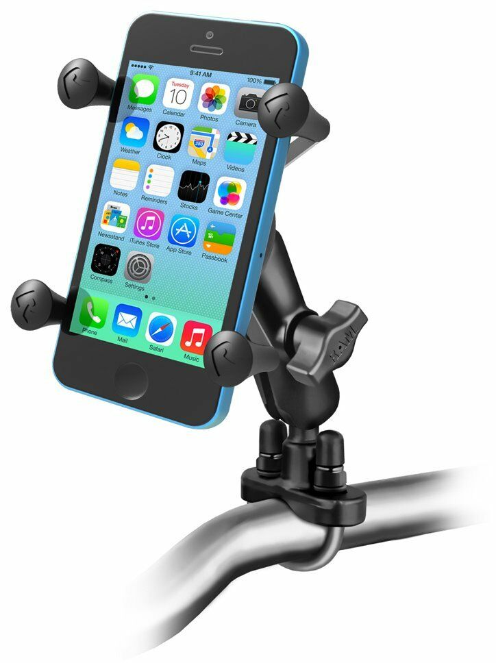 RAM Handlebar /Rail Mount with U-Bolt Base and X-Grip Phone Holder