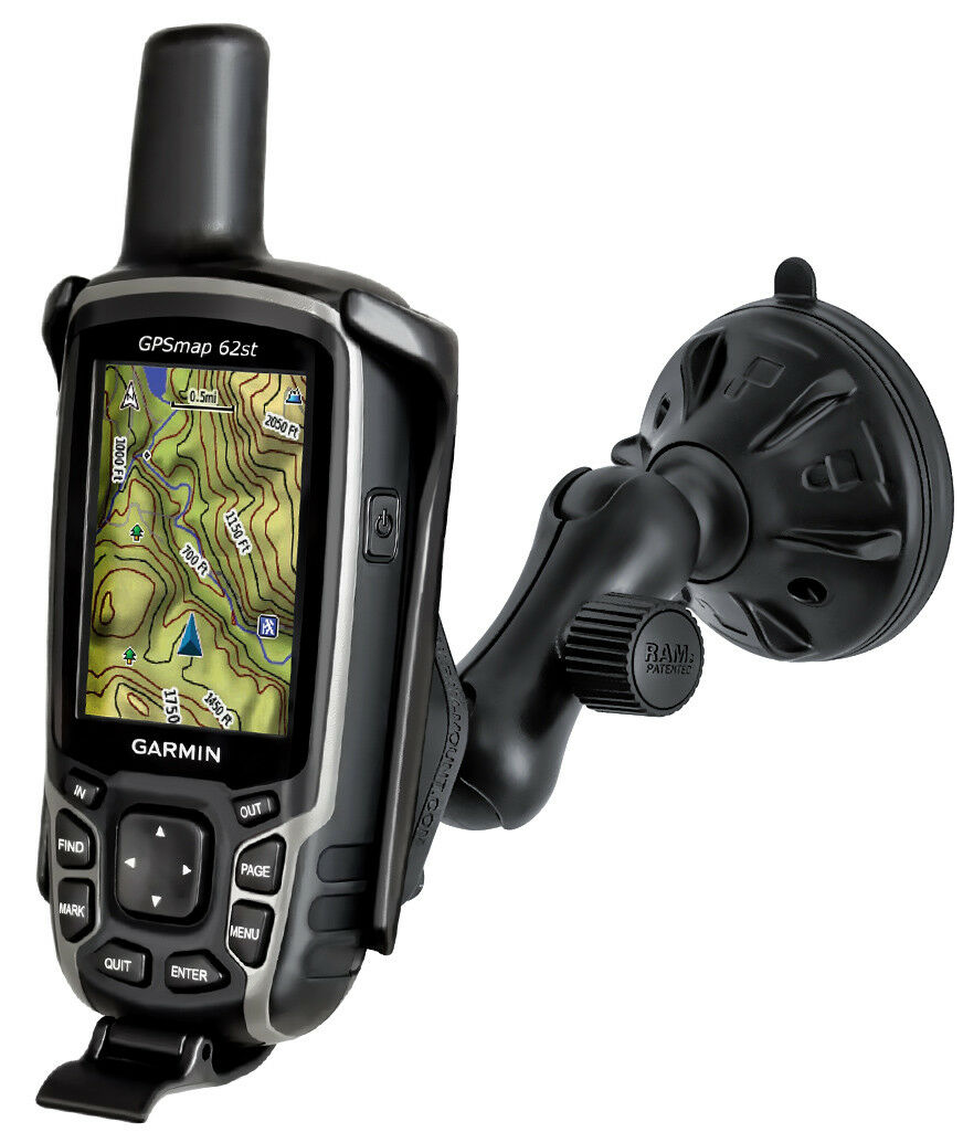 RAM Suction Mount for Garmin Astro 320, 430, GPSMAP 62 & 64 Series